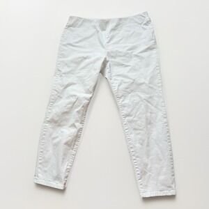 Soft Surroundings Jeans Women XL White Pull On Stretch Cotton Denim 27" Inseam